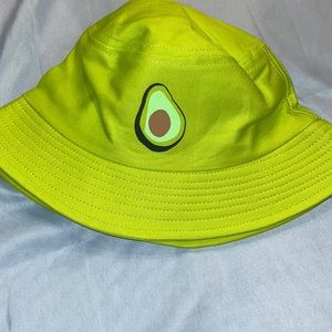 green avocado bucket hat